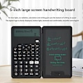 Miniatyrbillede 3 af 5: Lommeregner med Skriveplade 12 Cifre LCD Display Funktionslommeregner Bærbar Lommeregner til Kontor