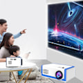 Miniatyrbilde 2 av 5: Bærbar LED Mini HD-projektor for hjemmebruk, Gavemaskin, Foreldre-barn Gave, 1080P HD-dekoding, Støtter U-disk, TF og AV-kabelavspilling
