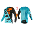 Miniatyrbillede 1 af 2: Sommer FOX downhill cykelbeklædning til mænd, hurtigtørrende åndbar langærmet T-shirt style 3 S