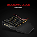 Miniatyrbild 5 av 5: Enhands Gaming Tangentbord - RGB Bakgrundsbelyst 35 Tangenter Portabel Mini Gaming Keypad - Ergonomisk Spelkontroll Dator Skrivbord PC Mac Gamer