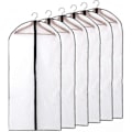 Miniatyrbillede 1 af 4: Pakke med 12 Dragtposer til Tøj, Lange, 60 X 120/100 Cm Kant Transparent Dragtpose Tøjposer LUY