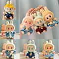 Miniatyrbild 3 av 5: 17cm Mini Plyschdockas Kläder Outfit Tillbehör För Korea Kpop Exo Labubu I II Idol Dockor Sittande Party Overaller Kläder Gåva 4