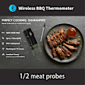 Pikkukuva 2 / 5: Langaton Lihan Lämpömittari Älykäs Digitaalinen Bluetooth BBQ Lämpömittari Keittiön Ruoanlaittoon Uunin Kahvalle