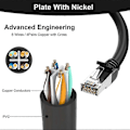 Pikkukuva 4 / 5: LAN Ethernet -sovitin RJ45 uros - 2 naarasjakaja RJ45 1 - 2 Ethernet LAN -verkkosovitin kaapeli