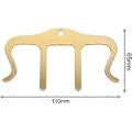 Miniatyrbilde 2 av 5: M-formet notemappe (sølv), notearkholder for piano, gitar, fiolin, instrument og lesemappe for noter