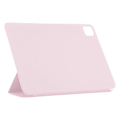 Miniatyrbild 4 av 5: Kompatibelt Fodral för iPad Pro 11 (2024) PU Läder Tri-fold Ställ Magnetisk Stängning Tablet Skydd Pink