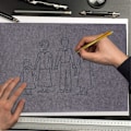 Miniatyrbilde 5 av 5: 100 Ark Karbon Overføringspapir Klar Gjenbrukbar Utslettbar Anti-fade Kopimaskin Stensil Enkeltsidig A4 Grafitt Overføring Tegning Malepapir Q