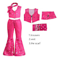 Miniatyrbild 2 av 4: Fashionabla Barbi-dräkter för vuxenfest Dam Rollspel Kläder för flickor Förälder-barn Outfit Cosplay Barbie Prinsesskläder Sets 02 Kids (110-120cm)