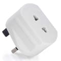 Britisk adapter for elektrisk tannbørste, 2-pins til 3-pins adapterkontakt