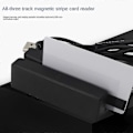 Miniatyrbild 5 av 5: MSR90 USB Magnetisk Stripe Kortläsare Kortläsare Stripe 3 Spår Mini Swiper för USB PC