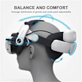 Miniatyrbillede 3 af 5: BOBOVR M3 Pro Kompatibel Med Meta Quest 3S / 3 VR Headset Hovedrem 5200mAh Batteripakke Hovedbøjle