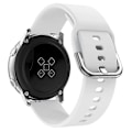 Miniatyrbillede 1 af 5: 20 mm firkantet spænde silikone smart watch rem kompatibel med GarminMove Luxe/Move Style/Move 3 White