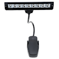 Pikkukuva 1 / 4: 9 LED Lukulamppu Pöytäkiinnikkeellä Piano Nuottitelineelle Musta