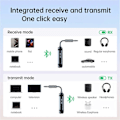 Miniatyrbillede 1 af 5: Bluetooth 5.4 Sender Adapter Trådløs Bluetooth 3.5mm Aux Audio Sender/Modtager til Fly