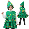 Pikkukuva 1 / 4: Joulukuusipuku Setti Lapset Pojat Tytöt Naamiaiset Joulu Cosplay Juhla Esiintymisasu 3-4 Years