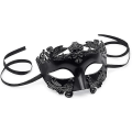 Miniatyrbillede 2 af 4: Sort Maskebalmaske til Mænd - Romersk Græsk Mytologi Ventiansk Maske Halloween Cosplay Karneval
