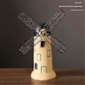 Miniatyrbillede 3 af 5: Sparebøsse Resin Sparegris Retro Sparebøsse Retro Sparekrukke Vindmølle Håndværk Holland Resin Håndværk Resin Sparebøsse, B-1