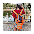 Miniatyrbilde 2 av 4: Reise Kjæledyr Hundebærer Valp Reise Mesh Ryggsekk Front Bærbar Skulderveske Orange M