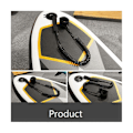 Miniatyrbillede 3 af 5: 10FT Surf Coiled Leash Surfbræt Fjeder Reb Surfing Fod Reb Surfbræt Leash Surfbræt Pulp Board
