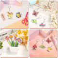 Miniatyrbillede 5 af 5: 161 Shrinky Sheets Nøgleringsæt, Nøglering med Kæde, Springring, Hulmaskine til Børn, Gennemsigtig