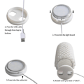 Miniatyrbilde 3 av 5: 3D-print Deler Modellsett LED Lys Belysningssett Kan Matches Med En Rekke Lampeskjermmodeller W