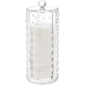 Miniatyrbillede 1 af 4: Kosmetik Vatrondel Holder, Transparent Diamantmønster Vatrondel Opbevaringsboks Container Display