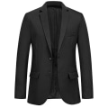 Miniatyrbillede 1 af 5: Herre Casual Blazer To Knaps Sportsjakke Jakkesæt Black S