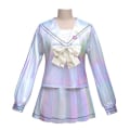 Pikkukuva 4 / 4: Peli Needy Girl Overdose Kangel Cosplay -asu Lolita-tytöille Merimiespuku Yhtenäinen mekko Halloween Karnevaali Anime Vaatteet Joulu XL