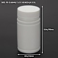 Miniatyrbillede 5 af 5: Plastik Tomme Medicinflasker Pille Tablet Beholder Holder 3 stk. Hvid