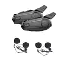 2 stk. Bluetooth Intercom Motorcykel Full Helmet Bluetooth Headset til 2 Intercomunicador Trådløst Headset