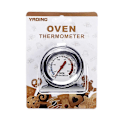 Miniatyrbild 3 av 4: Termometer i rostfritt stål Ugnstermometer Kylskåpstermometer Rostfri piedestalugnstermometer