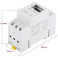 Pikkukuva 2 / 4: Digitaalinen ajastin, LCD-näyttö viikoittain ohjelmoitava elektroninen releaikakytkin 15A (220V)