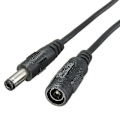 Pikkukuva 4 / 4: 2m 5.5mm X 2.1mm DC-virtajohto, uros-naaras jatkokaapeli, liitin Q
