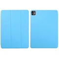 Miniatyrbillede 1 af 5: Kompatibel med iPad Pro 11 (2024) Taske PU Læder Tri-fold Stand Magnetisk Lukning Tablet Cover Azure