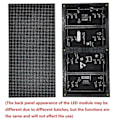 Miniatyrbild 4 av 5: 2 st P5 LED-skärmpanel för inomhusbruk 64X32 Pixlar LED-displaymodul 16 Scan 320X160mm Fullfärg LED Sc