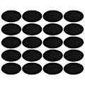 Miniatyrbillede 1 af 5: 10 Par Stryge-patches Flocking Klæbende Oval Ærme Albue Knæ Klud Reparation DIY Dekoration 10 Par Sort