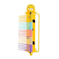 Miniatyrbild 1 av 4: Hoppmätare Vertikal Hopptest Sticka Polverktyg Tränare Mätverktyg Med Justerbar Höjd Studsare, Träningstillbehör Höghopp Yellow