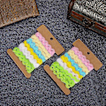 Miniatyrbild 4 av 4: 2 st Färgade Zigzag Band DIY Handgjort Material Tyg Hårtillbehör Sy Dekoration 8mm(2 )