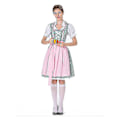 Pikkukuva 4 / 5: Naisten Oktoberfest-asu Saksalainen Dirndl-mekko Baijerilainen karnevaaliasu, 100% uusi Green 3XL