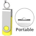 Miniatyrbillede 4 af 5: 8GB Pakke med 10 Drejelige USB-stik USB 2.0 Flash Drive Drejelig Lagerdisk Hukommelseskort Pendrive med Snore (10 Farver 8GB*10PCS)