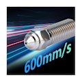 Miniatyrbillede 3 af 5: 3 stk. K1 Dysekit Hærdet Stål 600mm/S Højhastighedsprint til K1 / K1 Max / - 3D Printer Sort