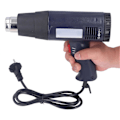 Miniatyrbillede 2 af 5: Varmluftpistol 60‑600℃ Knapjustering Konstant Temperatur Loddeværktøj 1600W EU Stik 220V