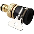 Miniatyrbillede 2 af 5: Rund vandhaneforbindelse, 1/2'' til 3/4'' diameter messing slangekoblinger Universal havevandhaneadapter
