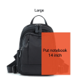 Miniatyrbilde 1 av 5: Vanntett Ryggsekk Mote Dame Reise Ryggsekk Ensfarget Dame Enkel Skulderveske L29 Black 29cm  L