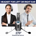 Pikkukuva 4 / 4: Trucker Bluetooth 5.2 Langaton Kuuloke Mikrofoni Melunvaimennuksella Puhelimille PC:lle, 50% Tarjous