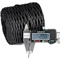 Miniatyrbillede 3 af 5: 200M Raffia Papir Snor Papir Garn Raffia Bånd til Jul, Gaveindpakning, Håndværksdekoration Sort
