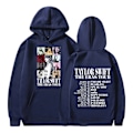 Miniatyrbilde 1 av 2: Taylor Swift hettegenser med periferisk trykk, 3D-printet Taylor Swift unisex-genser 4XL