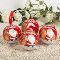 Miniatyrbild 1 av 5: Julgransprydnad Hänge Fairy Ball Julgodis Presentförpackning Kreativt Hänge Järnkula Julartikel Atmosfär Hänge Style F 6.8cm  2pcs