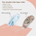 Miniatyrbild 3 av 5: Dubbelhäftande Tejp Roller - 8-pack Självhäftande Scrapbook Lim Tejp Runner Roller (8mm X 64m)