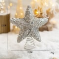 Miniatyrbilde 1 av 5: 1 Eske Julekuler Juletrepynt Julekule Hengende Treanheng Hjemmefestdekor 2023 Nyttårsgave Navidad 20cm silver